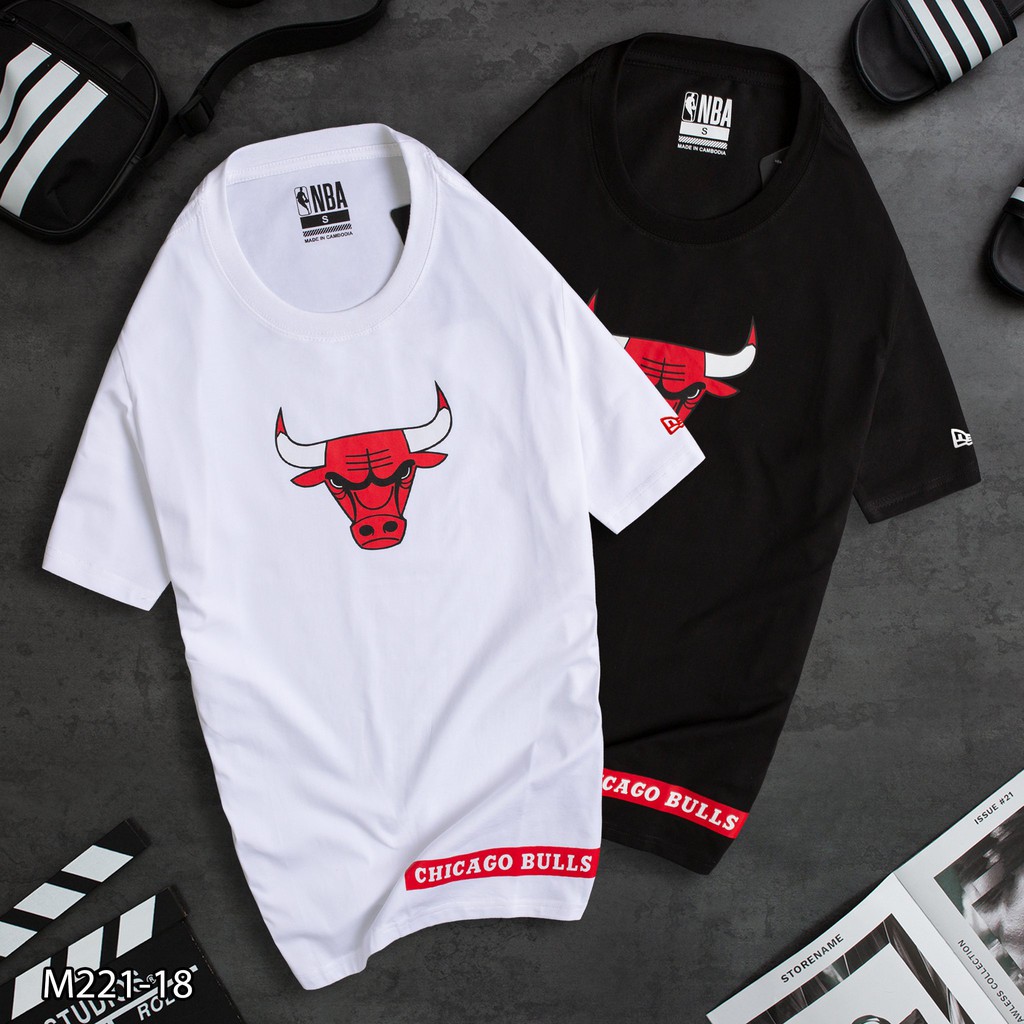 Áo thun lạnh in hình CHICAGO BULLS , chất thun vải cotton co giãn mát lạnh form slim fit [𝐅𝐑𝐄𝐄 𝐒𝐇𝐈𝐏]❤️