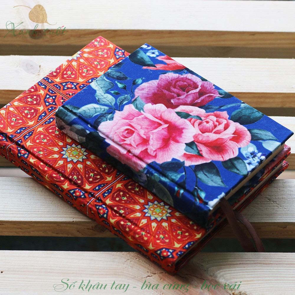 [Napoland] Sổ Tay Kraft Bìa Cứng Bọc Vải - Handmade Fabric Book Cover