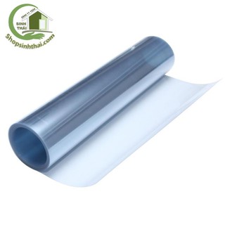 [ Dày 0,3mm ] Màng nhựa PVC trong suốt loại cứng [ 1 mét x khổ 80cm ] - kính nhựa làm tấm che, vách ngăn trong suốt