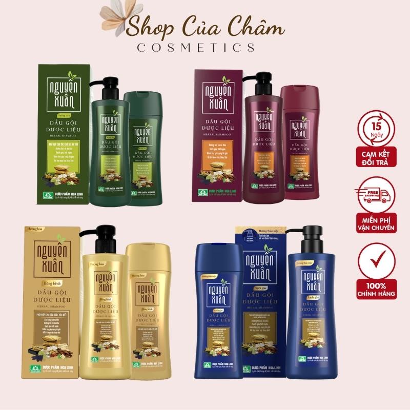 Dầu gội dược liệu Nguyên Xuân 200ml, 250ml, 350ml (nâu, xanh la, vàng, xanh dương)
