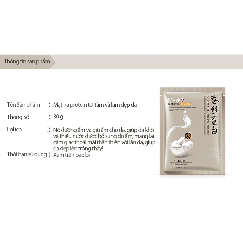 Mặt nạ dưỡng trắng da cấp ẩm thải độc da làm tươi mới mịn da mask nội địa