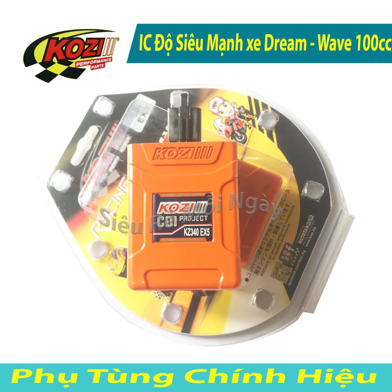 IC độ mở tua Wave, Dream, Sirius 50cc Kozi Malaysia