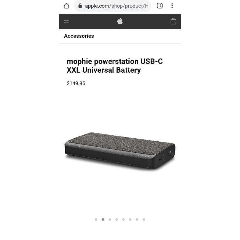 Pin sạc dự phòng Mophie powerstation 19500 mAh USB-C XXL  - PD 30W USB 12W - cho iPhone, Macbook, Android, ROG