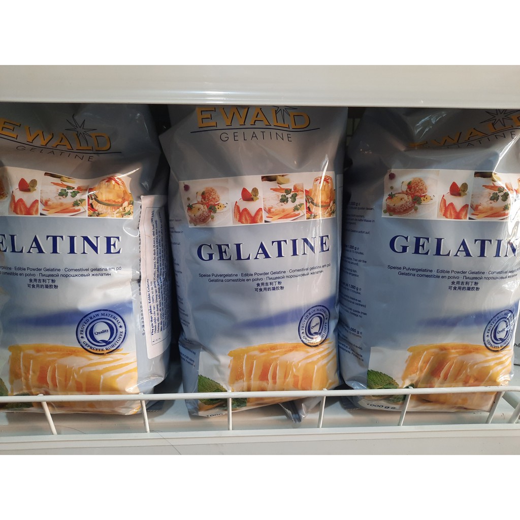 GELATINE EWALD dạng bột gói 1 kg - xuất xứ Đức