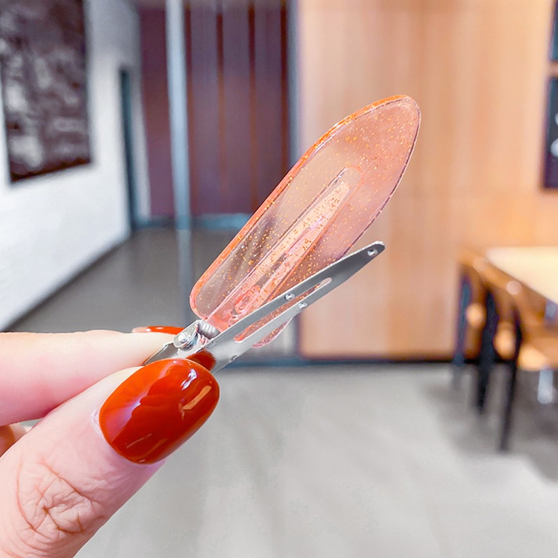 Kẹp Tóc Mái Màu Kẹo Trong Suốt Không Đường May Phong Cách Hàn Quốc Cho Nữ