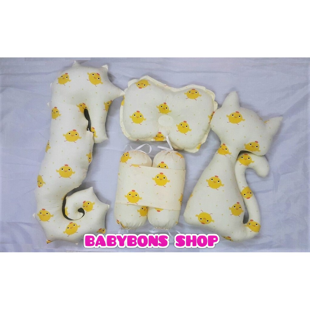 Combo 4 món gối chặn + gối ôm cho bé