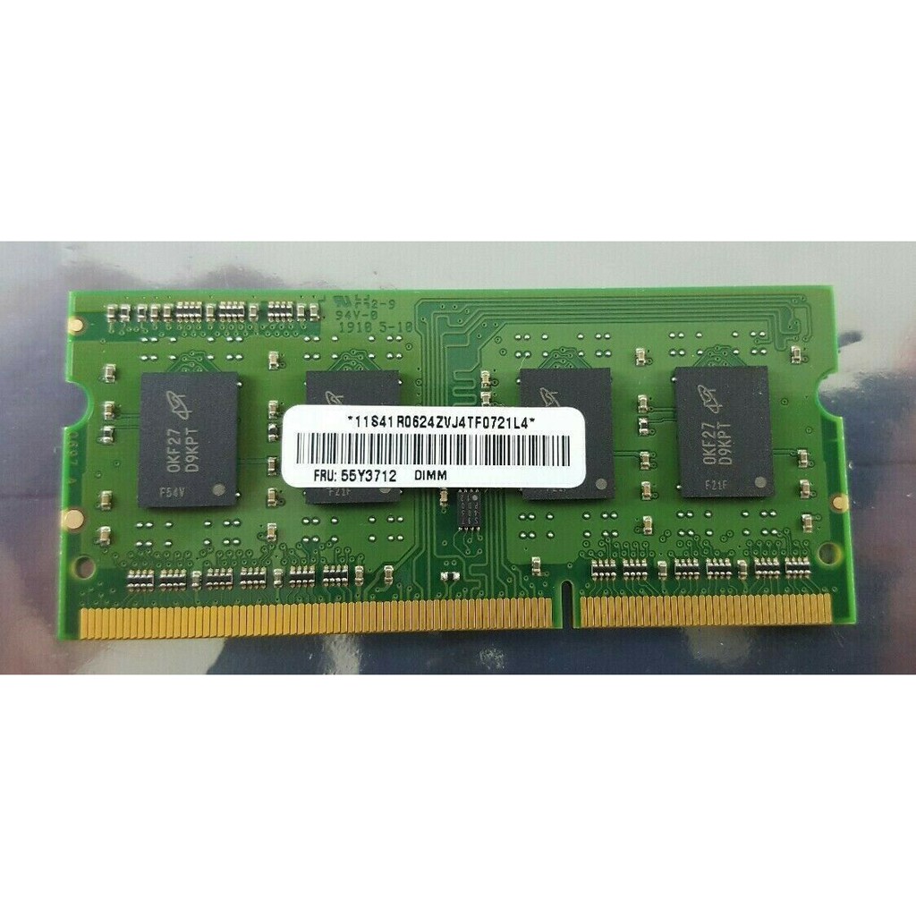 Thẻ Nhớ Micron 1gb Ddr3 1066mhz Ram 1rx8 Pc3-8500s Notebook