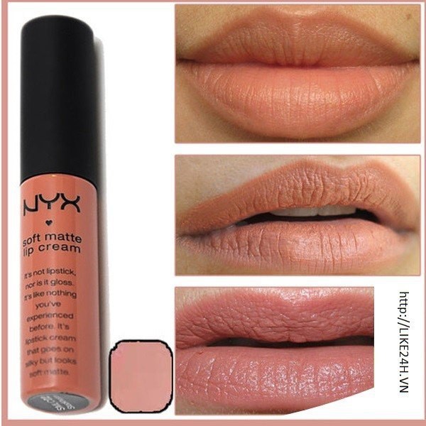 Son mini NYX Soft Matte Lip Cream - SMLC 02 Stockholm - màu nude