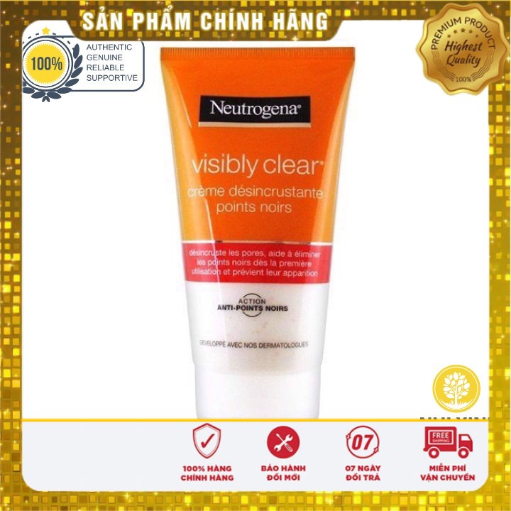 Sữa Rửa Mặt Tẩy Da Chết Neutrogena Visibly Clear Desincrustant Points Noirs