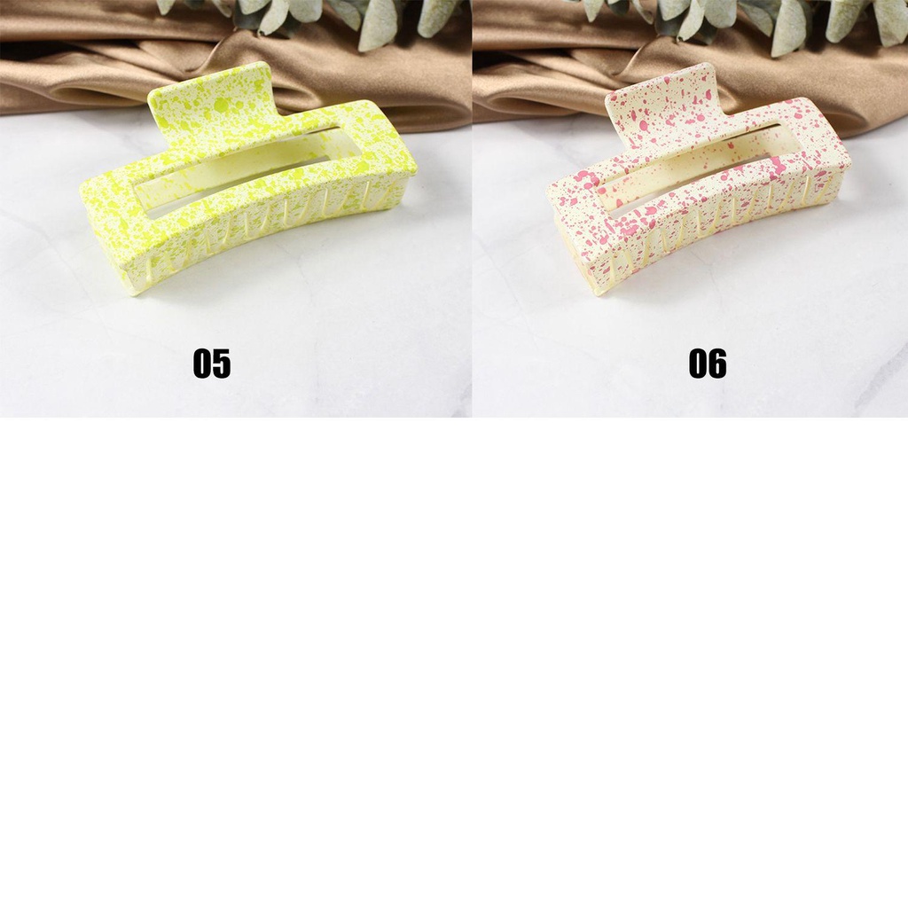 1 Kẹp Tóc Càng Cua Dày Màu Trơn Phong Cách Trung Hoa Cho Nữ