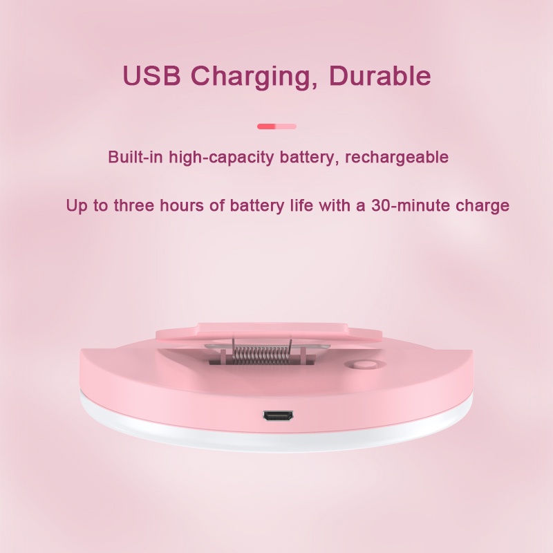 Đèn led sạc usb hỗ trợ chụp ảnh selfie thích hợp cho iPhone Samsung Xiaomi POCO hình tròn