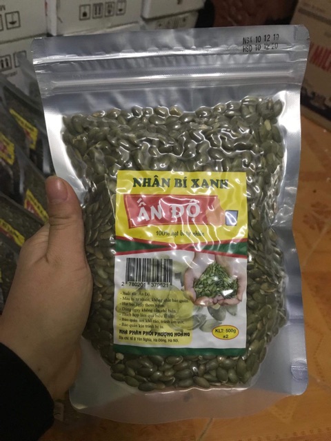 Nhân hạt bí xanh sấy chín nguyên vị 500g date mới nhất | BigBuy360 - bigbuy360.vn