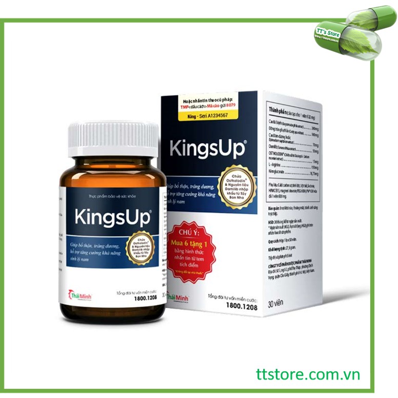 Kingsup (Hộp 30 viên) - Tăng cường sinh lý nam [Kings up, king up, kingup, kingups, king ups, kinh_up]