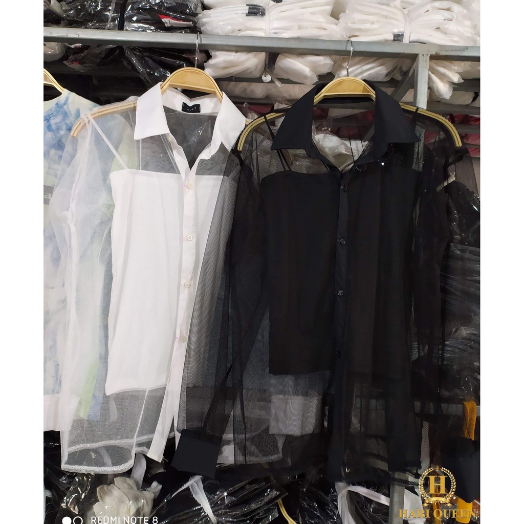 [ Mã FAMAYWA2 giảm 10K đơn 50K] Sét áo sơ mi voan + kèm áo 2 dây DTR0520 | BigBuy360 - bigbuy360.vn