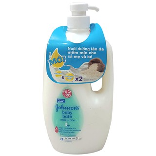 Sữa Tắm Chứa Gạo và Sữa Johnson Baby Bath Milk. Chai 1000ml