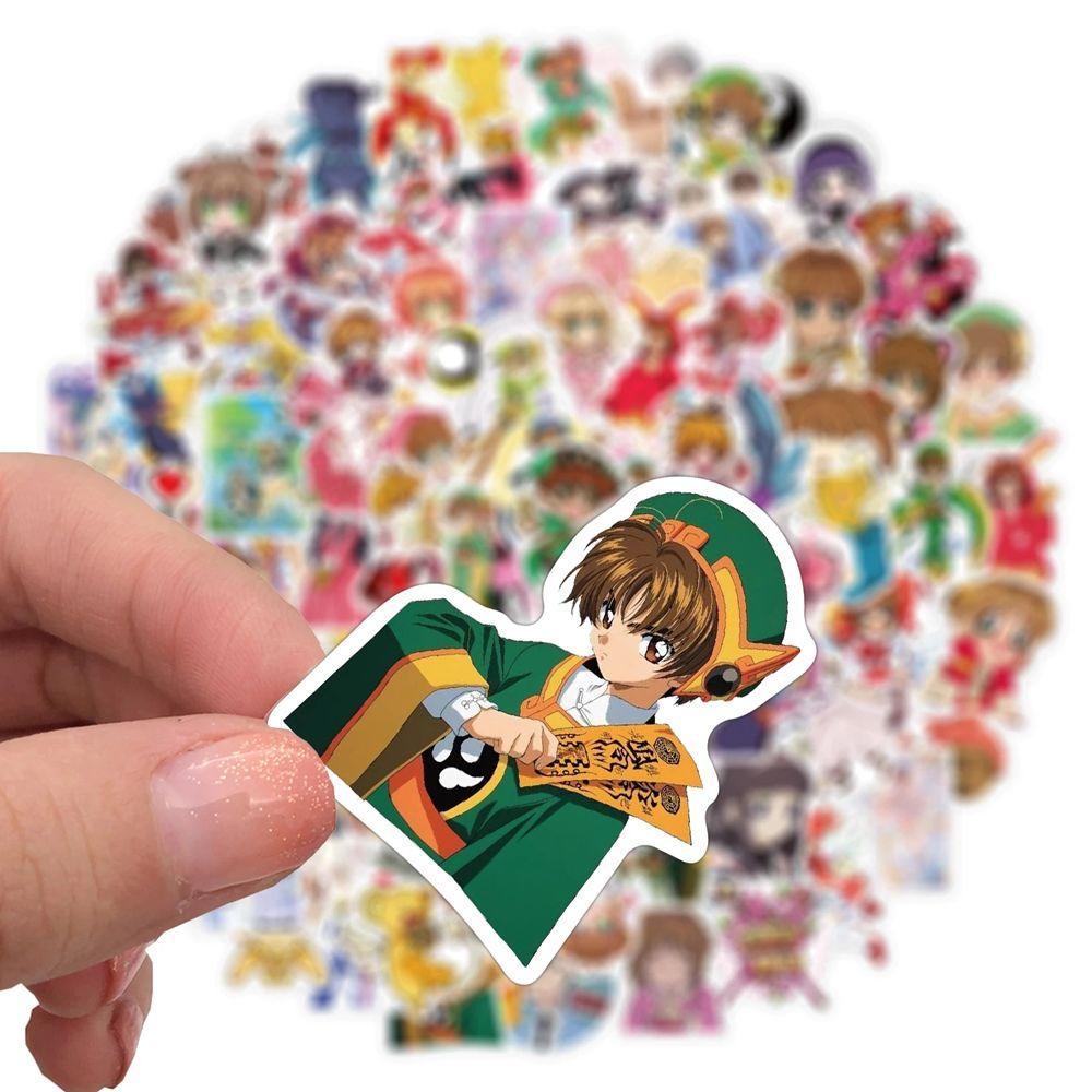 Nhãn Dán Trang Trí Hành Lý / Ván Trượt / Thẻ Bài Họa Tiết Hoạt Hình Sakura DIY