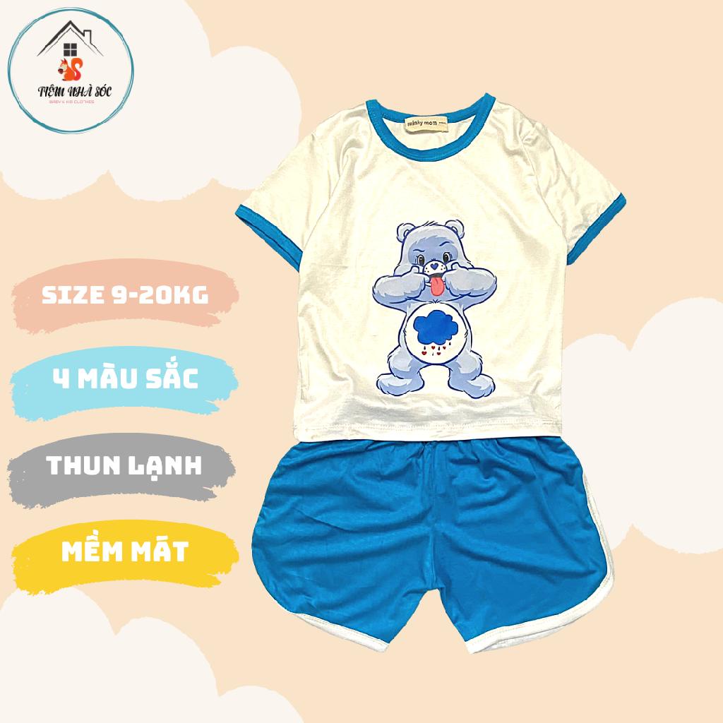 Bộ thun lạnh cộc tay Minkymom Gấu con [size từ 9 - 20kg] Tiệm Nhà Sóc