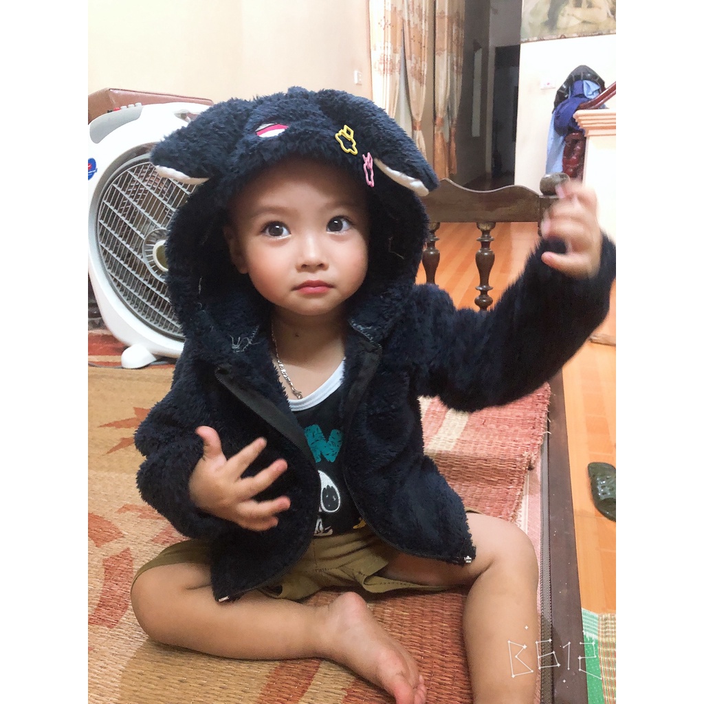 Áo lông hình thỏ cho bé 6kg đến 16kg