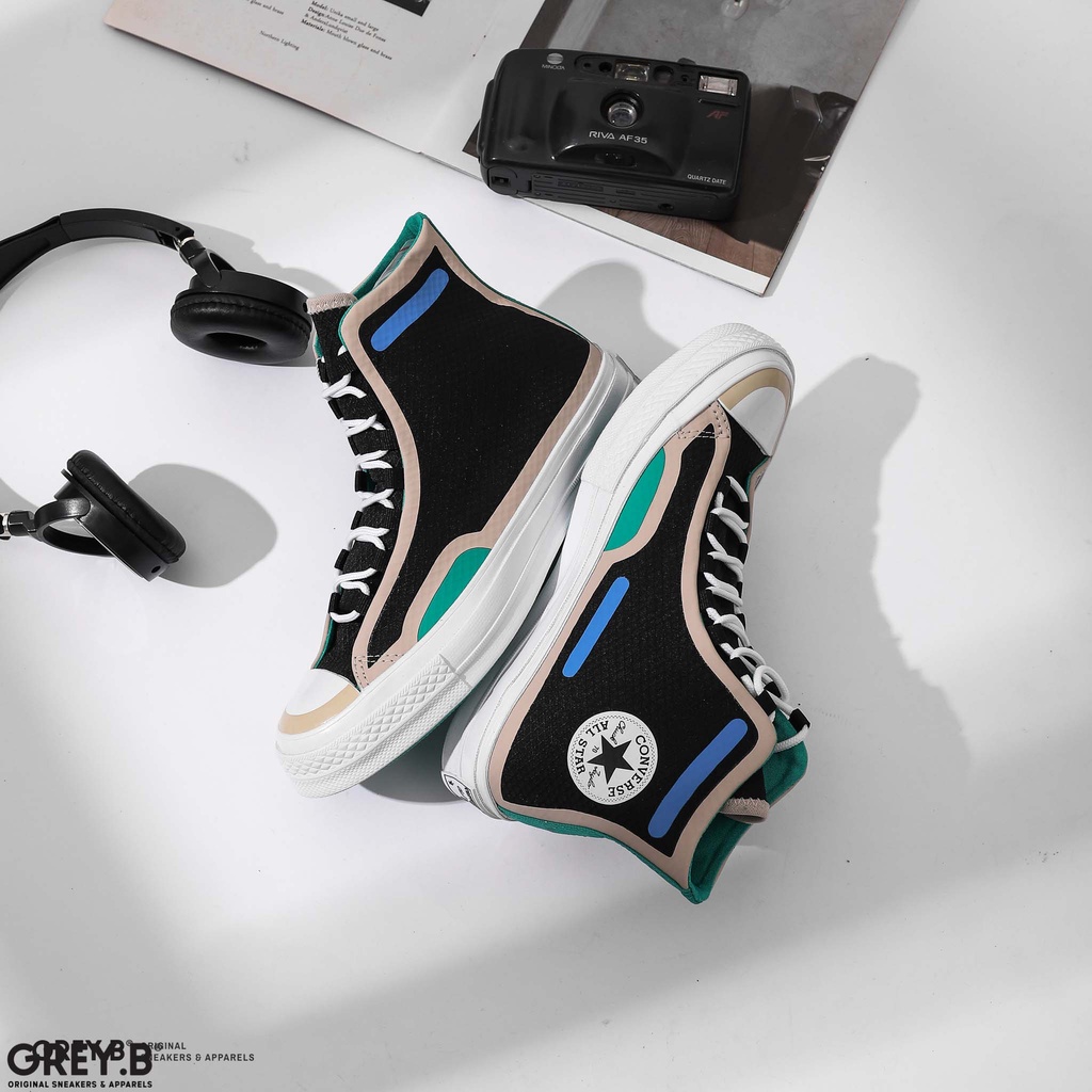Giày Sneakers 70s Digital Terrain Cao Cổ Màu Đen
