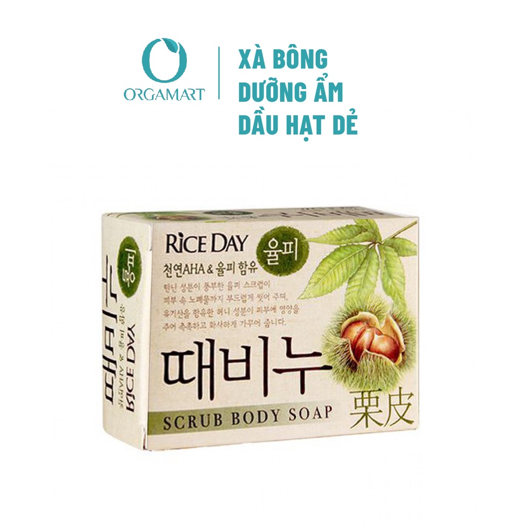 Xà Bông Lion Tắm Tẩy Da Chết Scrub Soap Chiết Xuất Dầu Hạt Dẻ  Hàn Quốc Dưỡng Trắng Da, Sạch Mụn 100g