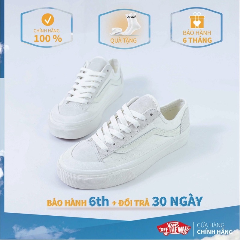 Vans old skool classic, giày vans style decon white CHÍNH HÃNG nam nữ cao cấp Full box