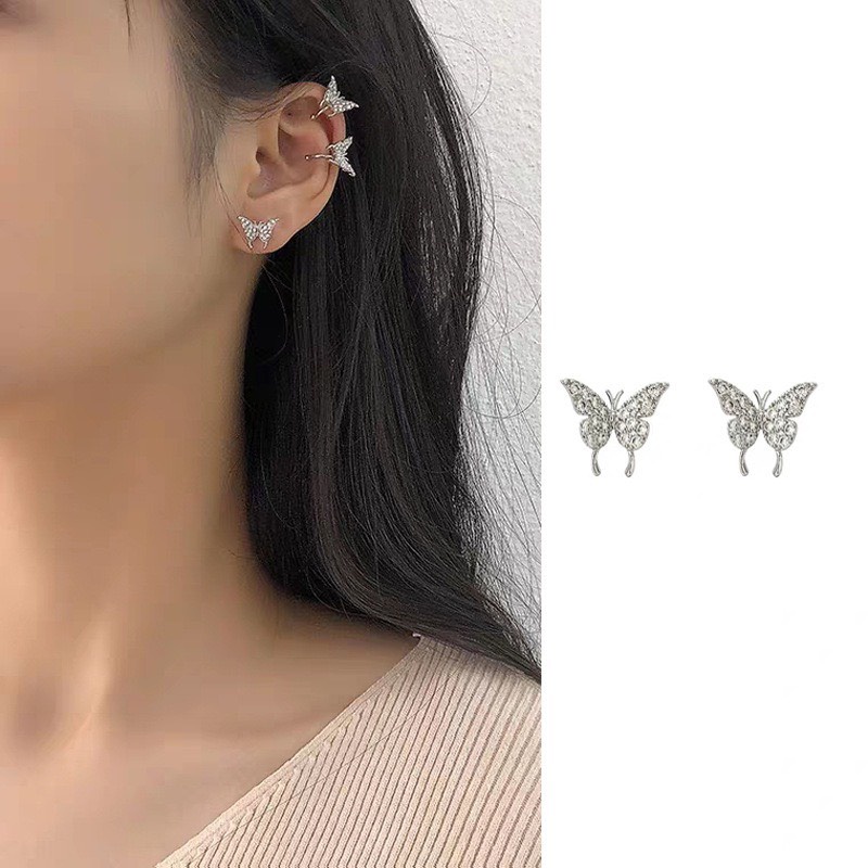 Các mẫu khuyên tai Earcup thời trang nam nữ bán lẻ phong cách Hàn Quốc