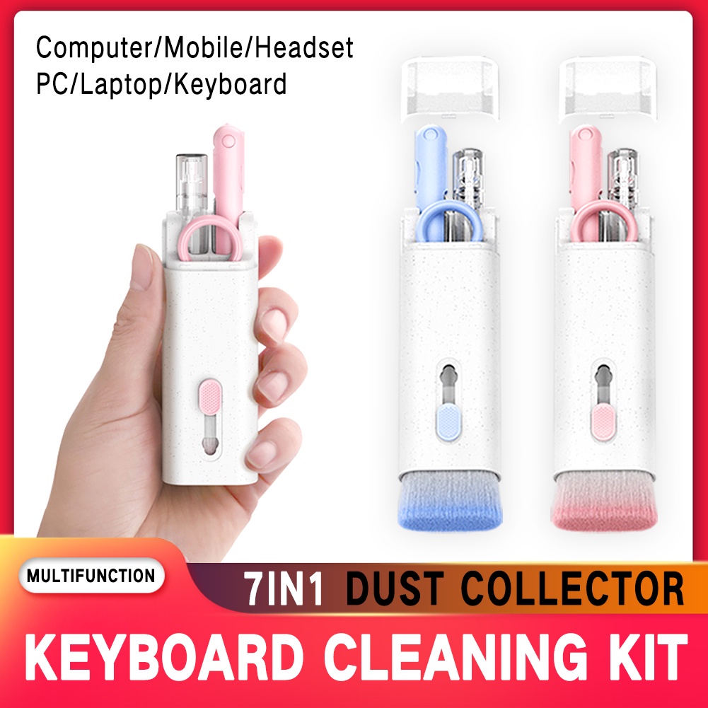 7 Trong 1 Đa Chức Năng Bàn Phím Bộ Vệ Sinh Dành Cho Airpods Tai Nghe Bluetooth Bút Vệ Sinh Bàn Chải Máy Tính điện Thoại Di Động Khe Cắm Thẻ Vệ Sinh VN