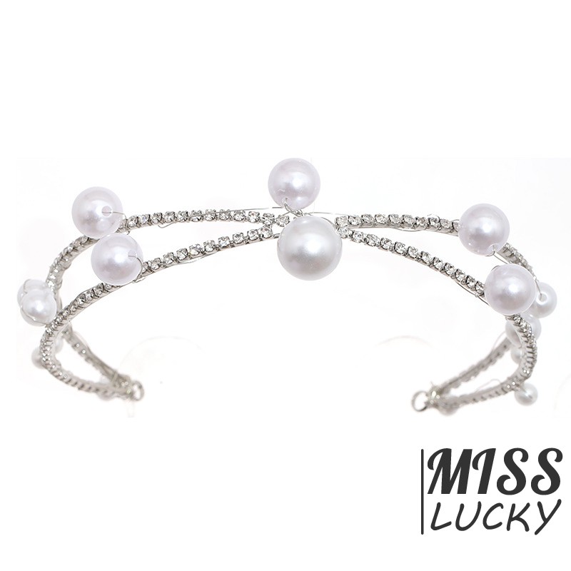 Cài tóc đính đá ngọc trai giả thời trang cho nữ