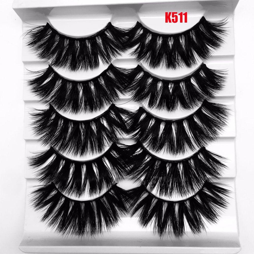 Bộ 5 Cặp Lông Mi Giả SKONHED 5D Thời Trang Dành Cho Nữ