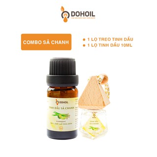 Combo 1 lọ treo tinh dầu + 1 chai tinh dầu 10ml hương sả chanh