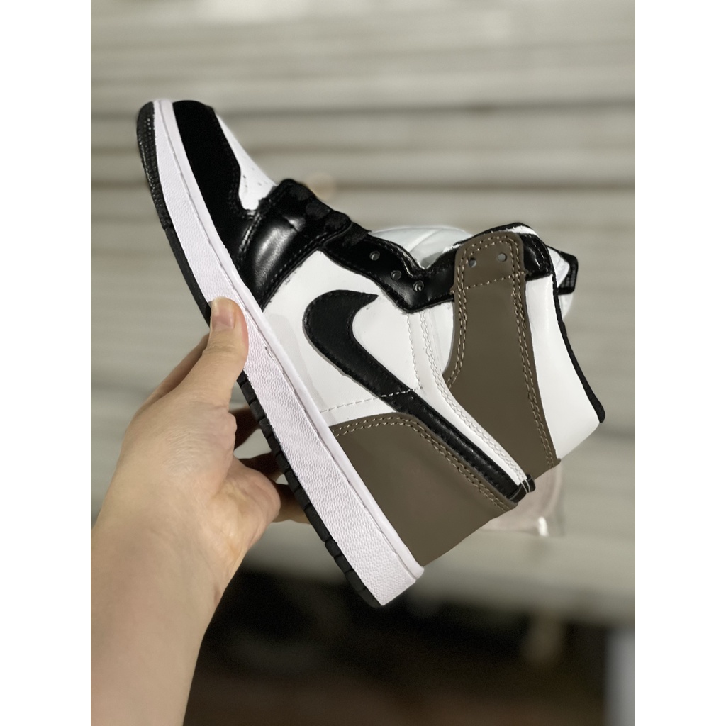 Giày Jordan cổ cao, Giày Jodan, Jordan màu nâu Mocha Hàng Cao Cấp Full Box, Bill