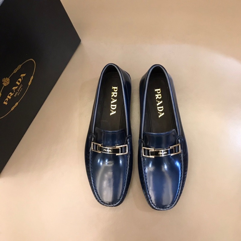 Giày tây lười cho nam thiết kế đẳng cấp quý ông thương hiệu Prada cao cấp chất liệu da thật