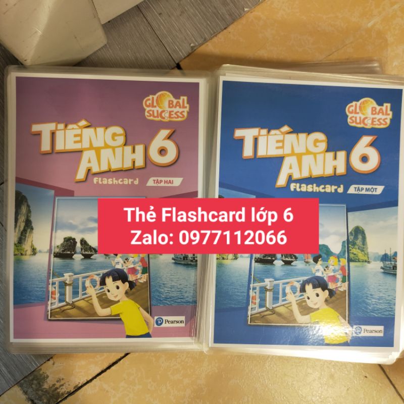 Flashcard Tiếng Anh lớp 6 mới của BGD (Bản ép plastic 256 tranh)