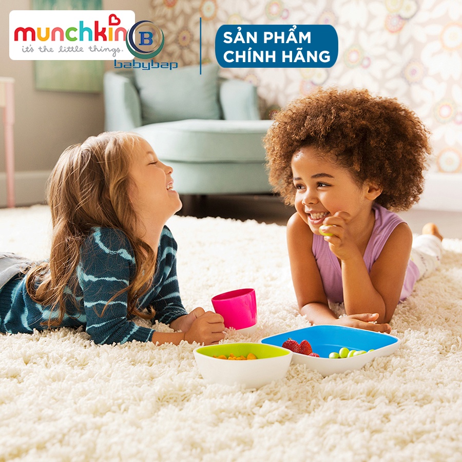 Bộ 2 Bát Chống Trượt Munchkin Dành Cho Bé Từ 6 Tháng Trở Lên