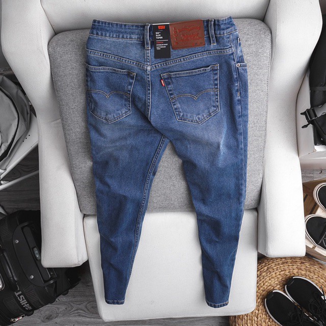 Quần jean nam hàng xuất xịn LEvi- jean co giãn - form slimfit Hải An Jeans