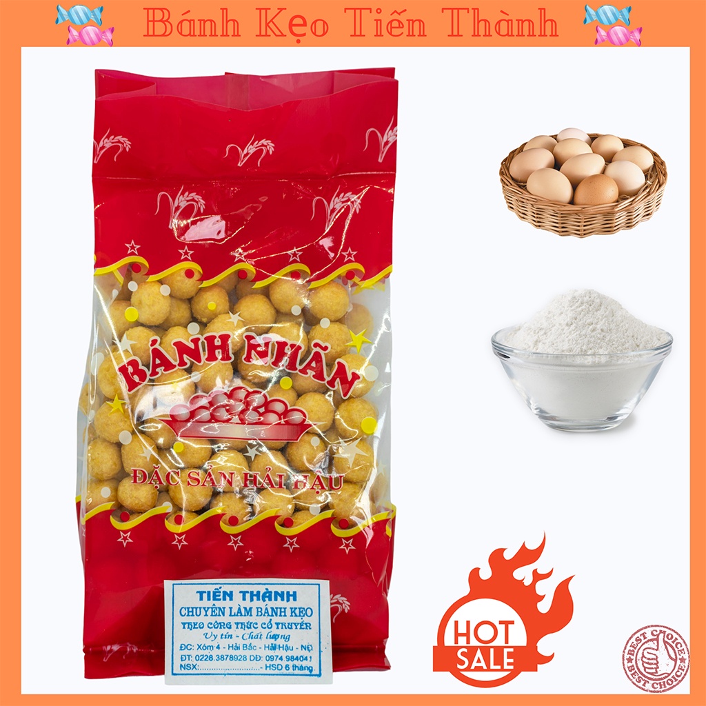 Bánh nhãn Hải Hậu𝑭𝒓𝒆𝒆𝑺𝒉𝒊𝒑 +Hàng Loại  1Kẹo nhãn đặc sản nam định , thương hiệu bánh kẹo Tiến Thành