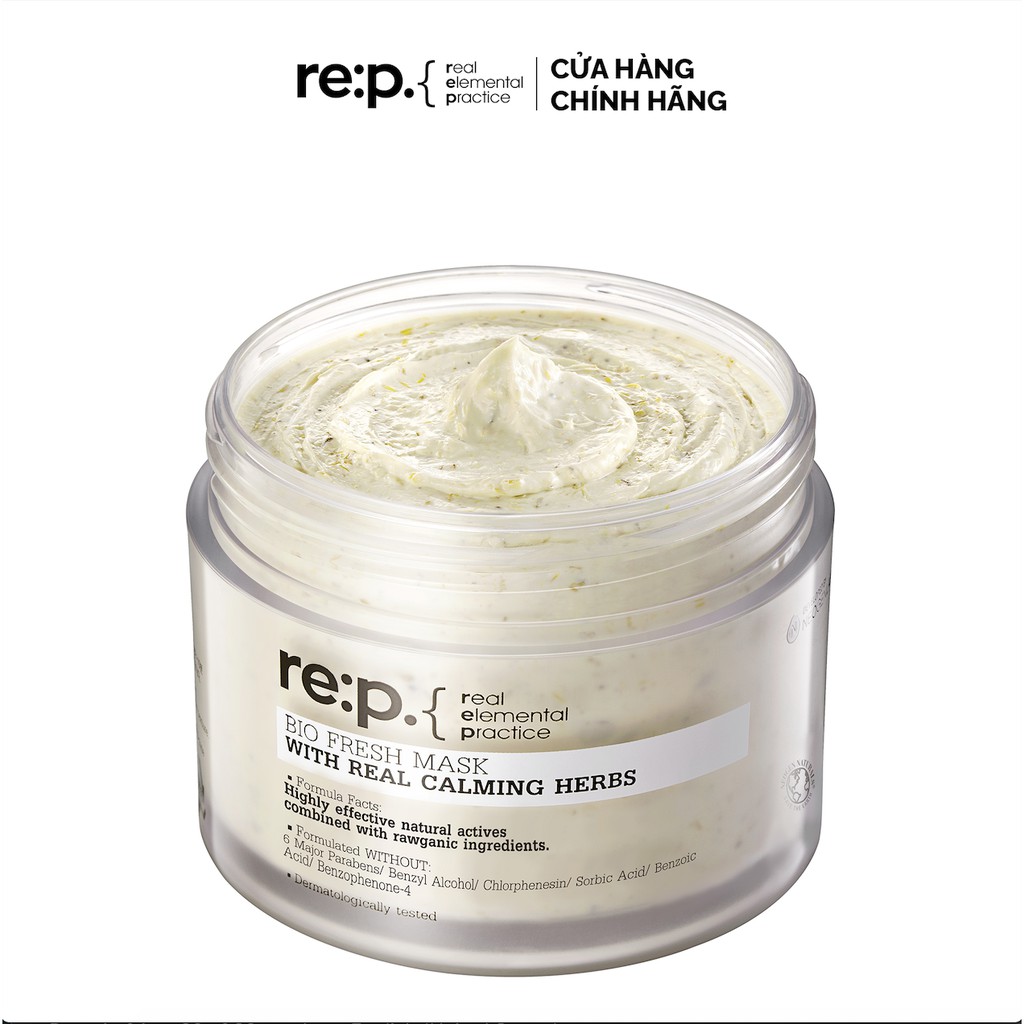 Mặt Nạ Đất Sét Rep Hoa Cúc Cho Da Nhạy Cảm RE:P Bio Fresh Mask With Real Calming Herbs 130g