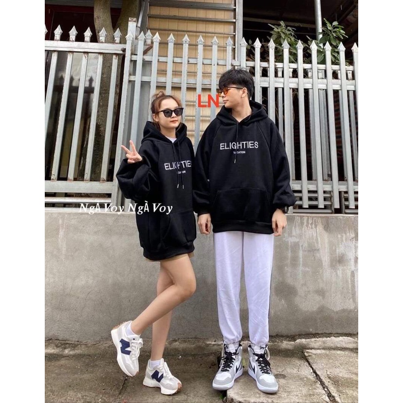 Áo Hoodie Zip Nỉ Form Rộng Tay Bồng Unisex Họa Tiết Thêu ELIGHTIES Chất Siêu Dày | BigBuy360 - bigbuy360.vn