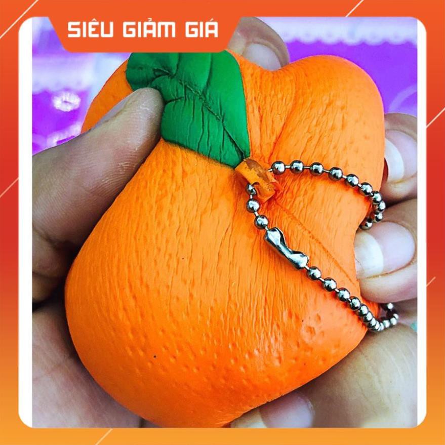 MÓC KHÓA SQUISHY QUẢ QUÝT CỰC MỀM