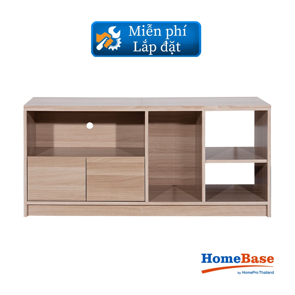 HomeBase FURDINI Kệ Tủ tivi Thái Lan W120xD40xH54CM màu gỗ sồi