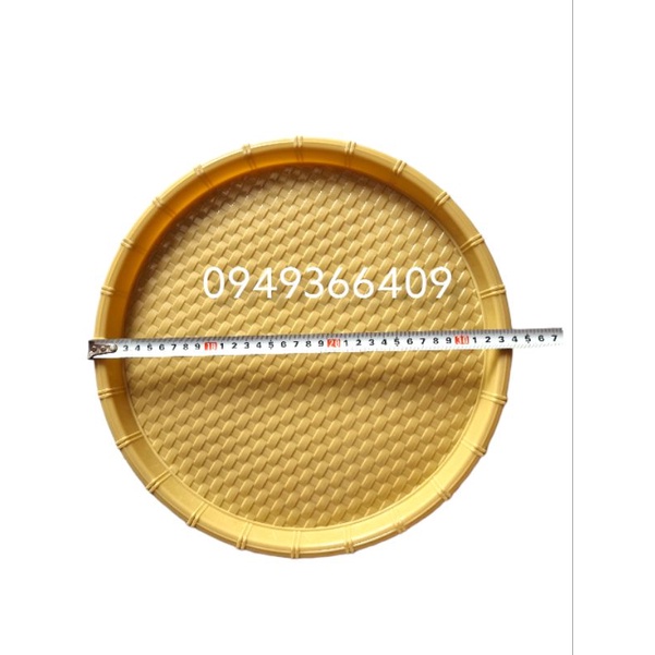 MẸT NHỰA GIẢ TRE ĐỰNG THỨC ĂN, BÚN ĐẬU ĐỦ SIZE