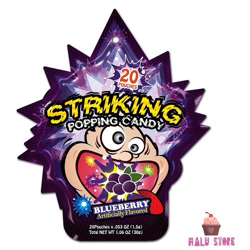 TỔNG HỢP 7 LOAI KẸO NỔ STRIKING ÚC GÓI 30G GỒM 20 GÓI NHỎ