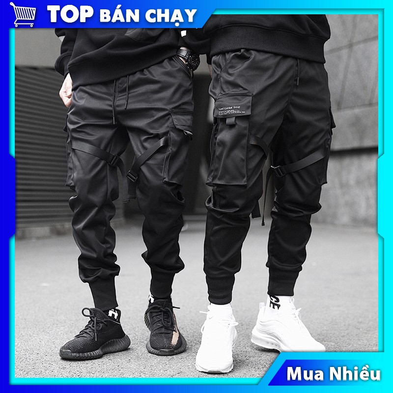 Quần jogger thể thao nam kaki FREESHIP mã TT42 Black túi hộp Cao Cấp kiểu bó ống Hàn Quốc chất vải đẹp ống dài