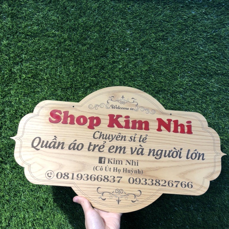 [SALE] Bảng Gỗ Thương Hiệu - Bảng Gỗ Tên Shop ~ Thiết kế theo yêu cầu khách hàng