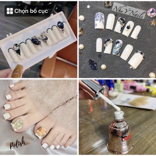 Sơn gel màu trắng sữa,sơn gel màu trắng ngà,sơn gel màu trắng đục