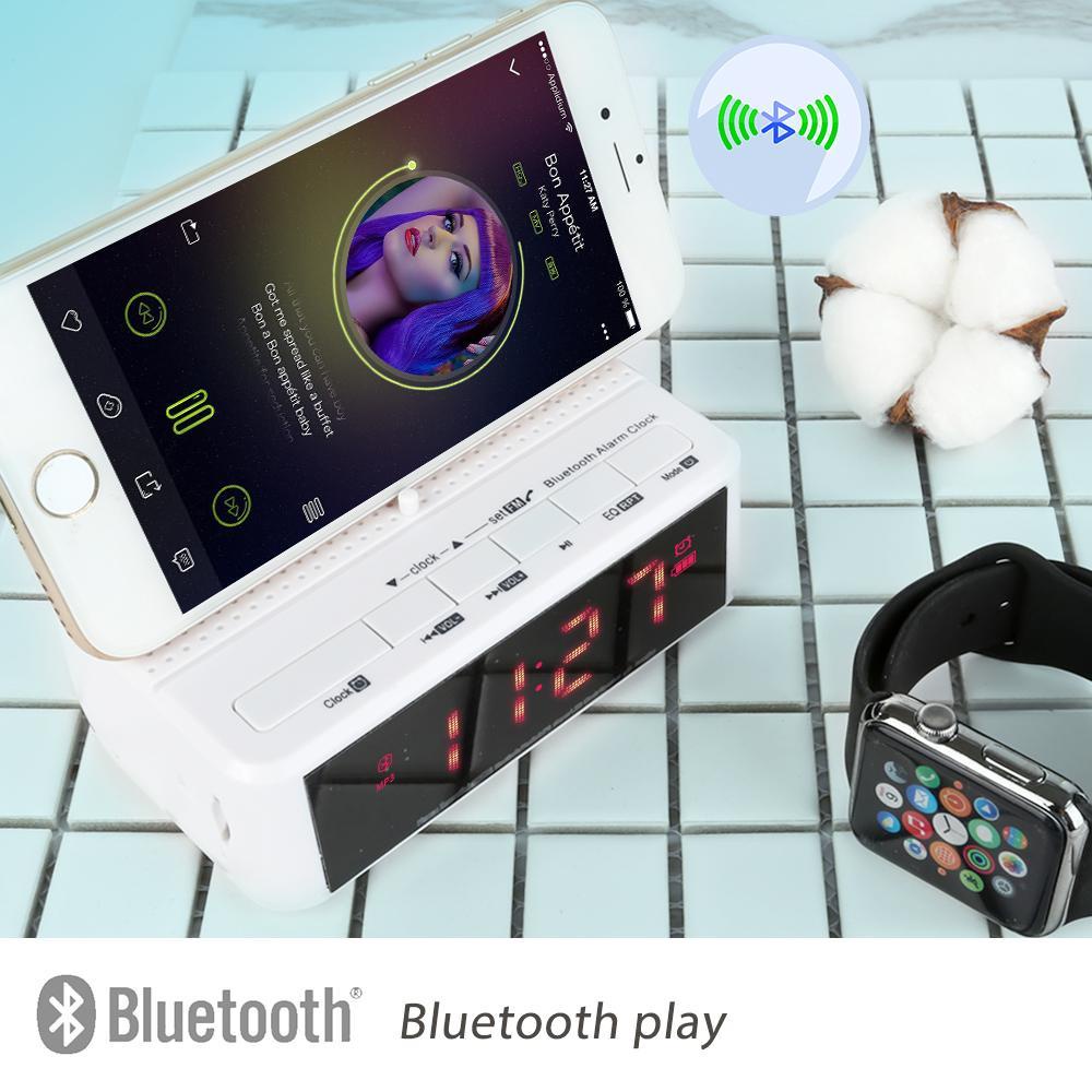 Loa bluetooth MINI, Loa kiêm đồng hồ báo thức chất lượng cao , cực kì thông minh - Nhiều người ưa chuộng sử dụng