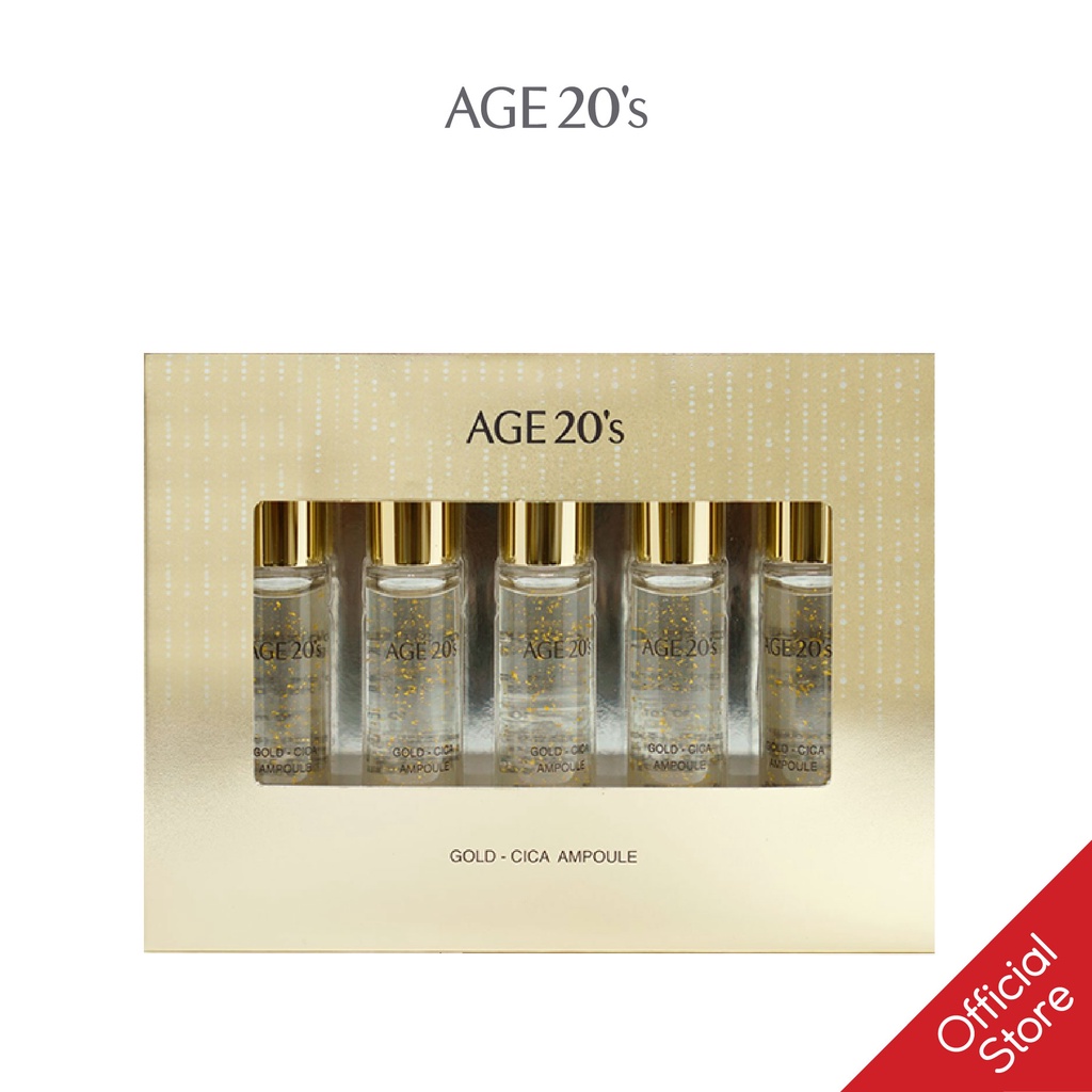 Set Tinh Chất Dưỡng Da Age 20's Gold Cica Ampoule (Set 5ea) 10ml x 5c | WebRaoVat - webraovat.net.vn