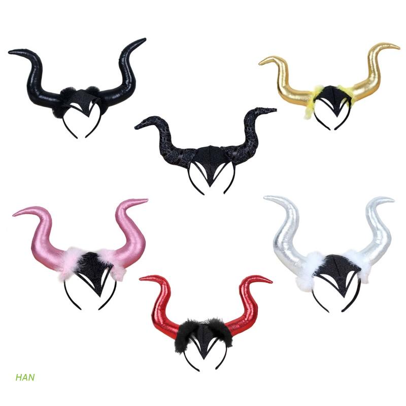 Băng Đô Cài Tóc Hình Sừng Quỷ Hóa Trang Halloween