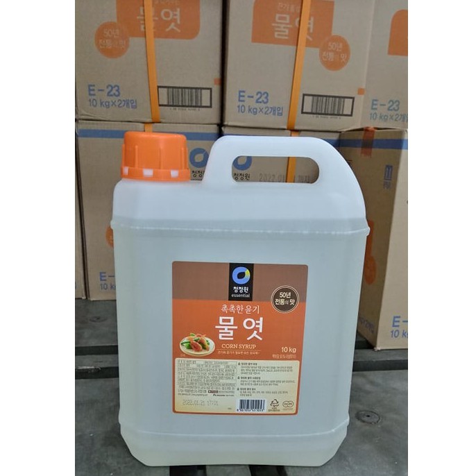 Mật ngô (nước đường) hàn quốc 10kg can to cho nhà hàng - 물엿
