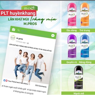 Lăn Khử Mùi M.Pros 60ml hiệu quả